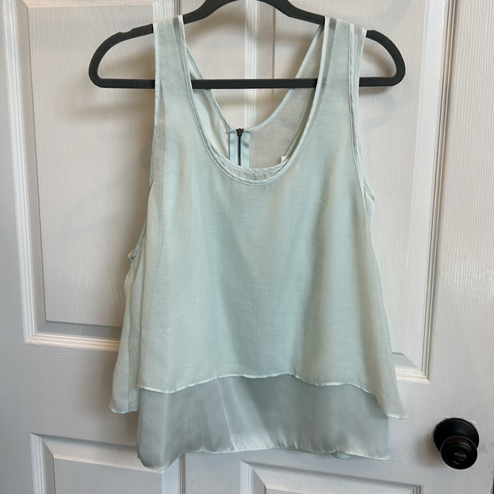 BCBGeneration Double Layer Razor Back Tank Top/ Blouse - Picture 1 of 12